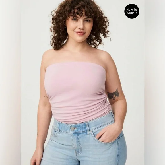 Torrid Foxy Ruched Tube Top - Picture 6 of 8